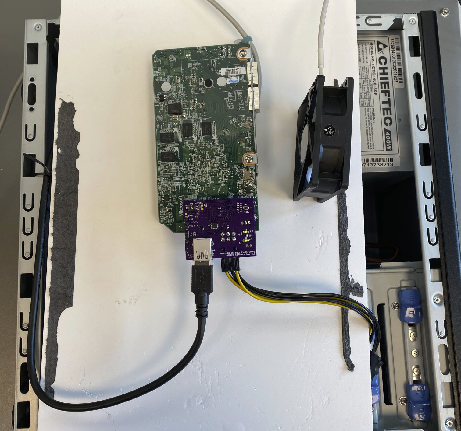 PCIe connection over USB cable