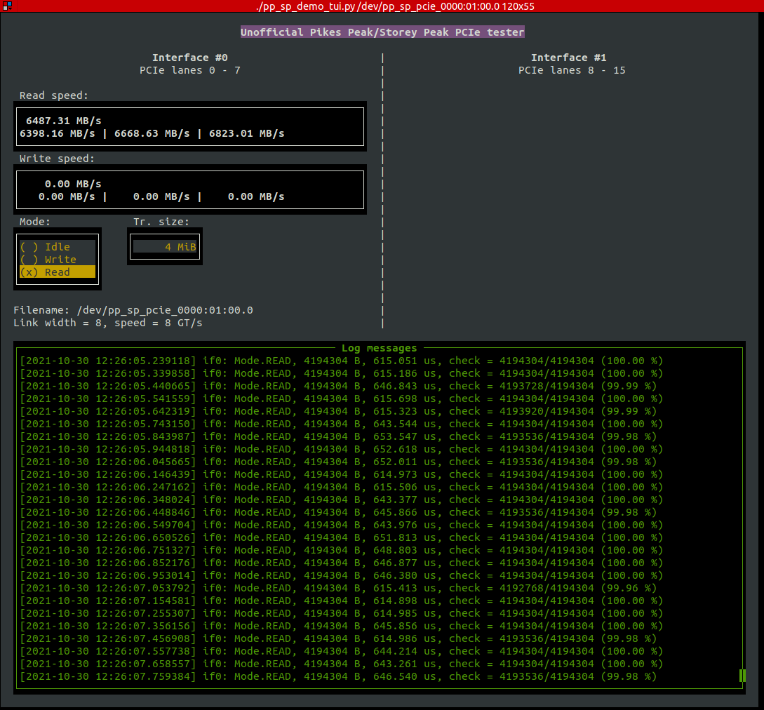 DMA read on Fujitsu MB, right interface